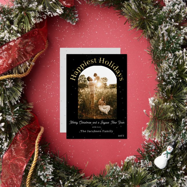 Photo d'arche Bohème moderne | Carte de vœux de fê (Insitu)