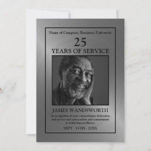 Photo d'argent/personnalisée - Carte de récompense