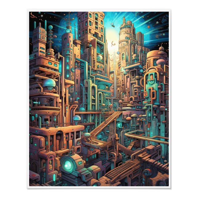 Photo d'art Futurisme rétro (Devant)