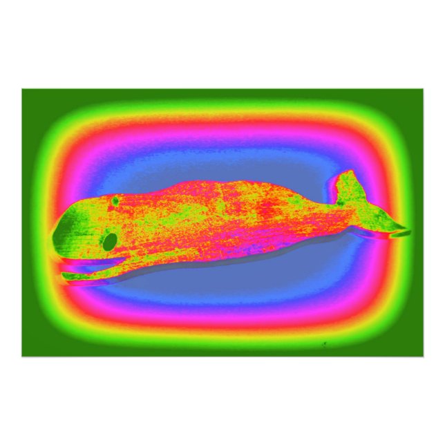 photo de baleine psychédélique souriante (Devant)
