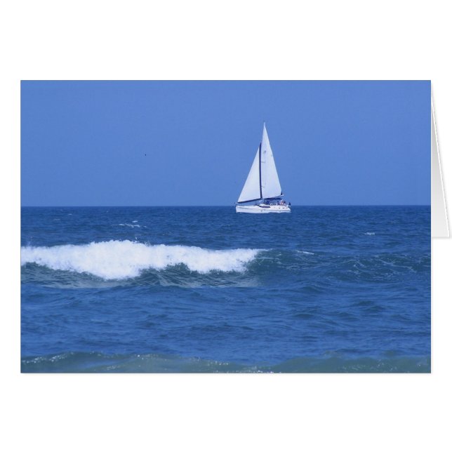 Photo de bateau à voile blanc (Devant horizontal)