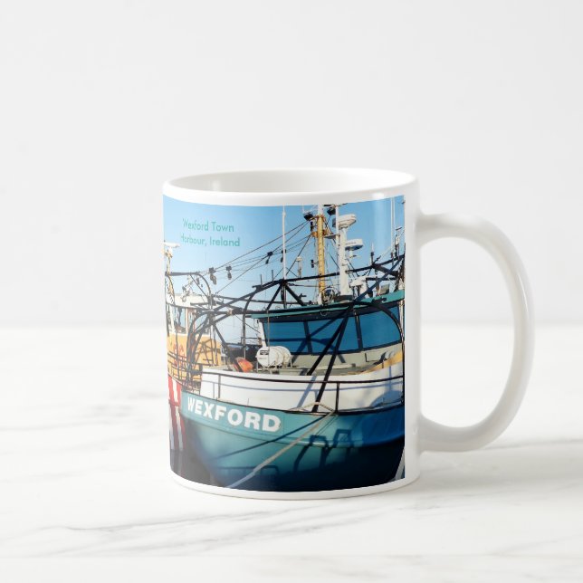 Photo de bateau de pêche pour Mug blanc classique (Droite)
