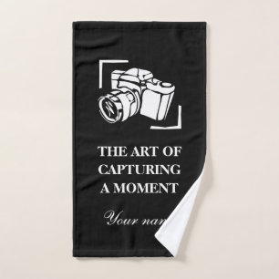 Photo de caméra citation noir et blanc personnalis