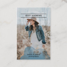 Photo de carte de visite de Modern Trendy Watercol