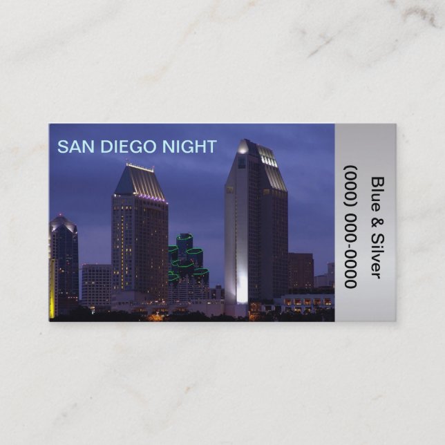 Photo de carte de visite de San Diego (Devant)