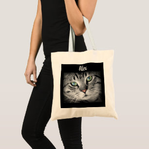 Photo de chat et sac fourre-tout personnalisés à