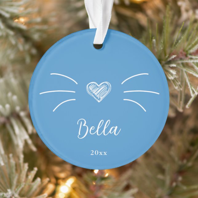 Photo de chat mignon bleu (Arbre)