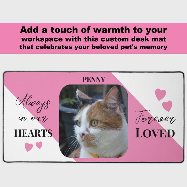 Photo de chat Sympathy Pet Memorial rose (Créateur téléchargé)