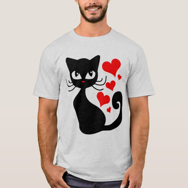Photo de chat T-shirt Homme Basic (Devant)