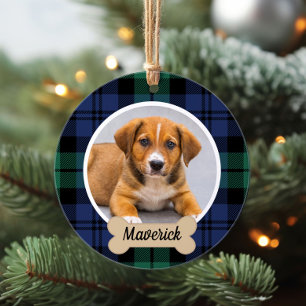 Photo de chien de Noël à carreaux Black Watch Tart