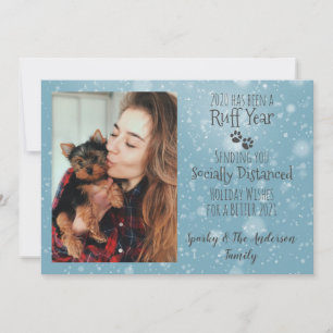 Photo de chien d'une année difficile - Carte de vœ