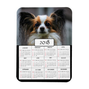 Photo de chien personnalisée Magnet Calendrier 201