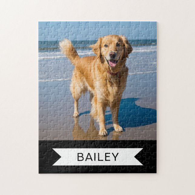 Photo de chien Puzzle personnalisé (Vertical)