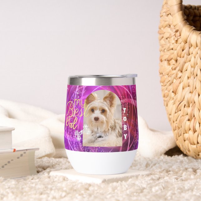 Photo de chien scintillant Mangenta  (Salon)