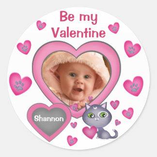Photo de coeur personnalisée Stickers Saint-Valent