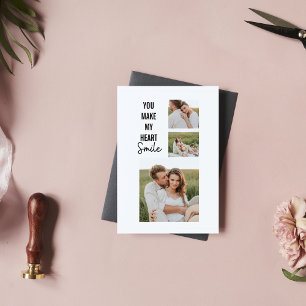 Photo de couple en collage et citation romantique