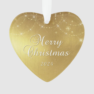 Photo de couple Gold Glam Joyeux Noël