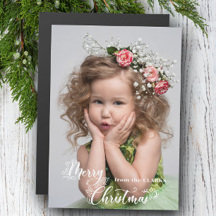 Photo de coutume festive Joyeux Noël Script
