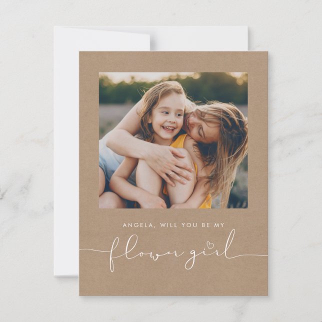 Photo de demoiselle d'honneur Fleurie Minimaliste  (Devant)