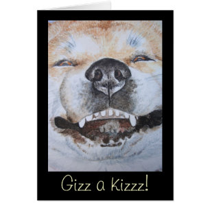 photo de drôle mignon chien souriant akita