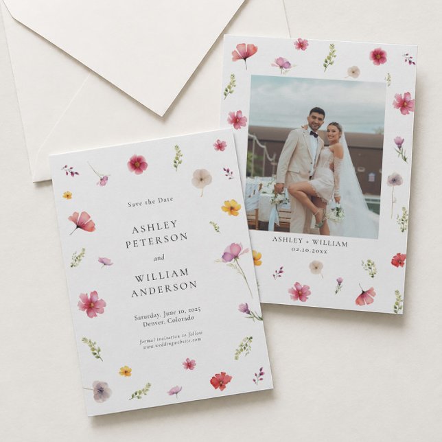 Photo de Faire-Part de Mariage Fleur Sauvage (Créateur téléchargé)