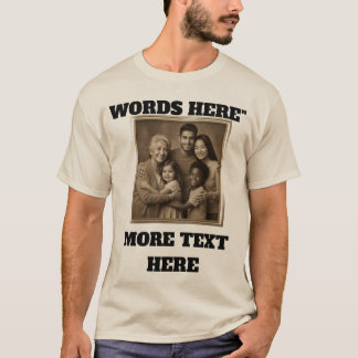 Photo de famille, Chemise personnalisée, T-Shirt p