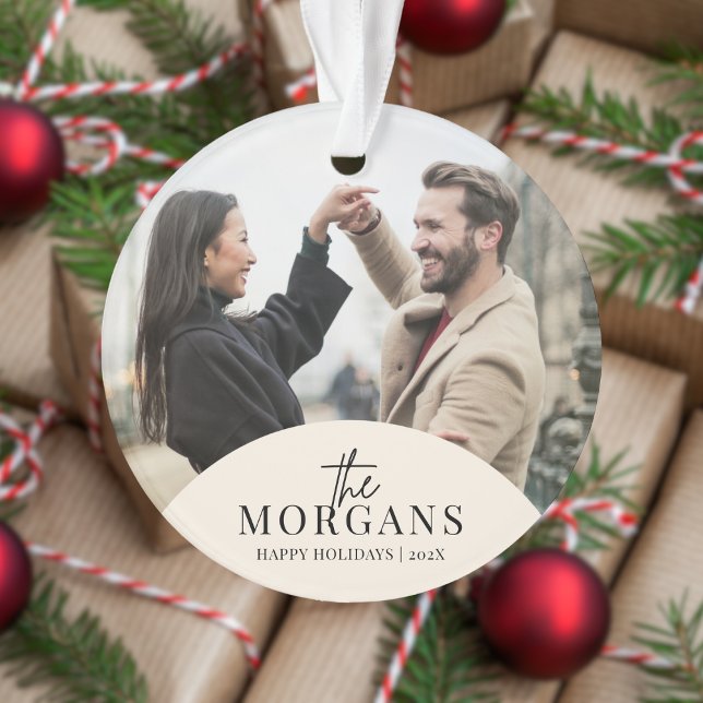 Photo de famille de Noël minimaliste moderne (Créateur téléchargé)