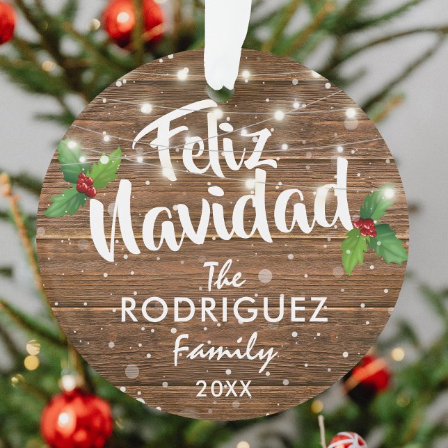 Photo de famille espagnole Feliz Navidad (Créateur téléchargé)
