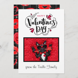 Photo de famille Heureuse Sainte-Valentin Carte Va