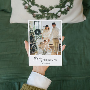 Photo de famille moderne   Joyeux Noël