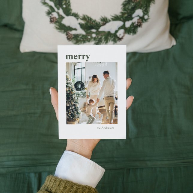 Photo de famille moderne | Joyeux Noël (Créateur téléchargé)