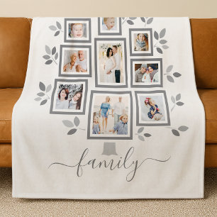 Photo de famille personnalisée couverture polaire