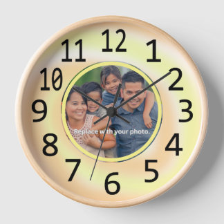 Photo de famille personnalisée Horloges à torons j