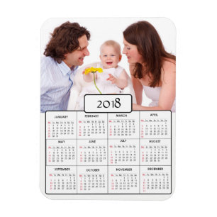 Photo de famille personnalisée Magnet Calendrier 2