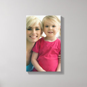 Photo de famille sur l'art de mur de toile