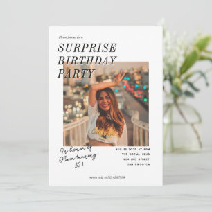 Photo de fête d'anniversaire surprise moderne pour