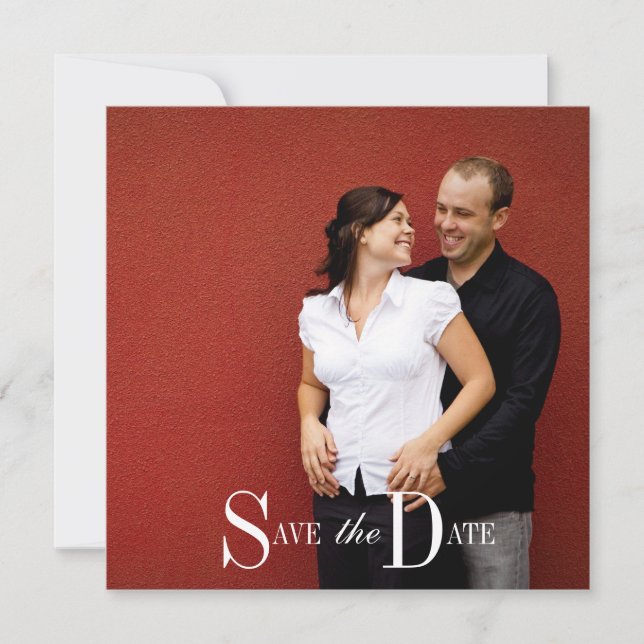 Photo de fiançailles pour save the date (Devant)