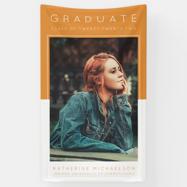 Photo de fin d'études | Classe de bannière (Vertical)