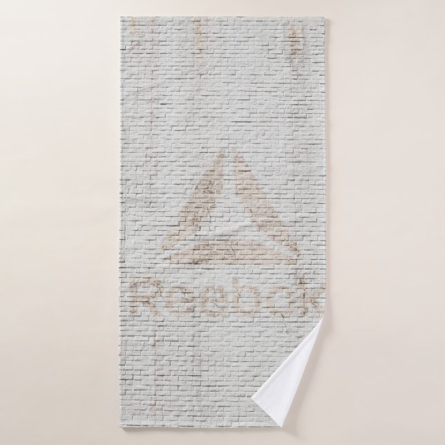 Photo de fond du logo de Reebok sur les murs (Serviette de bain)