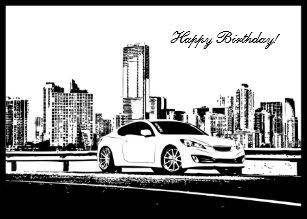 Cartes Voiture Course D Anniversaire Zazzle Fr