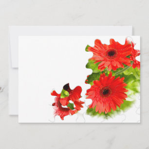 Photo de Gerbera à l'aspect puzzle