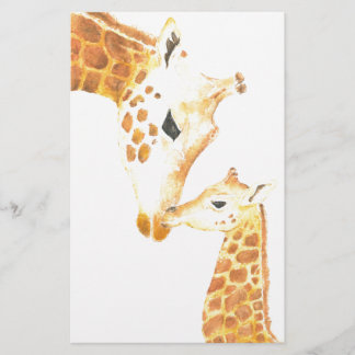 Photo de girafe et de son bébé