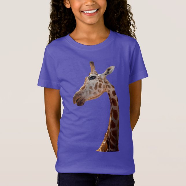 Photo de Giraffe amusante T-shirt (Devant)