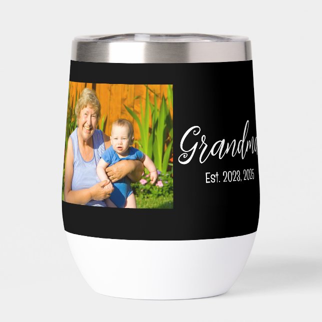 photo de grand-mère établie écriture blanche (Arrière)