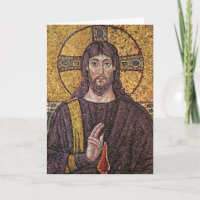 Photo de Jesus Mosaic Carte religieuse vierge