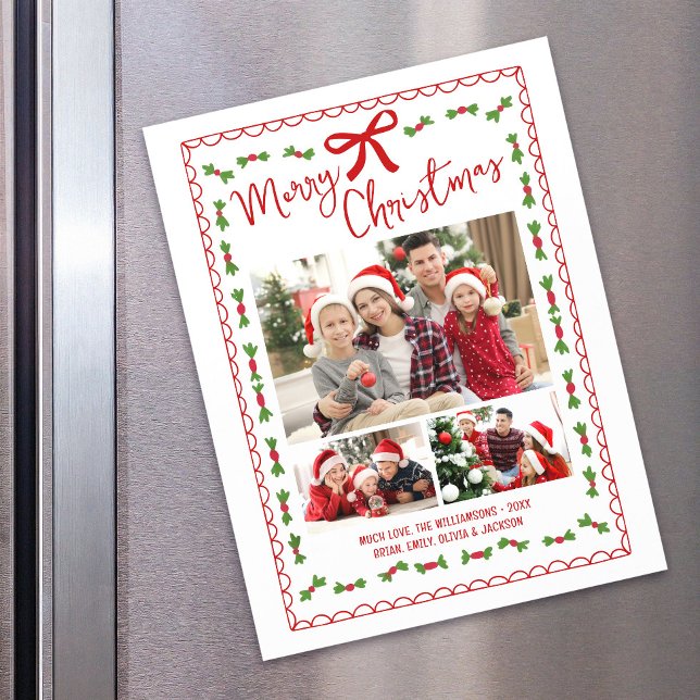 Photo de Joyeux Noël Magnet avec Dessin à la Main  (Créateur téléchargé)