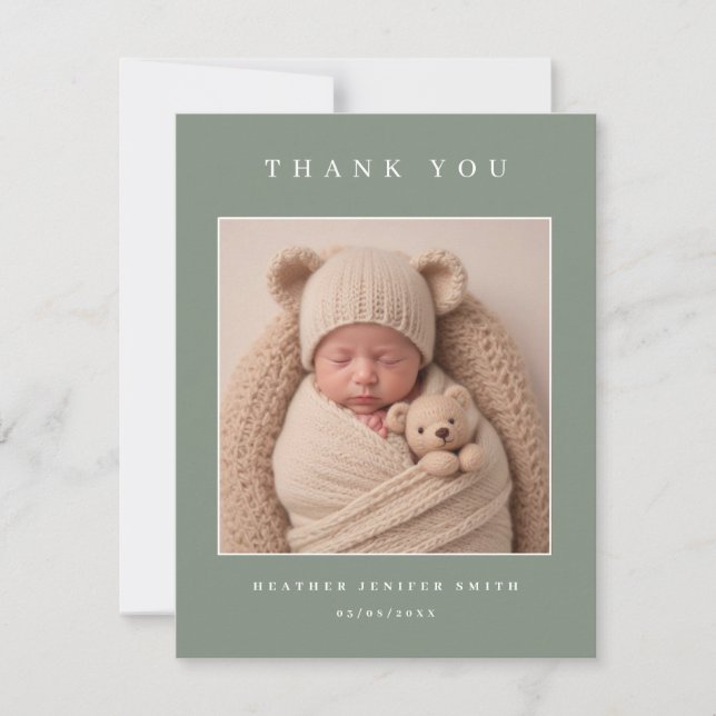 Photo de la carte Faire-part de naissance Sage Gre (Devant)