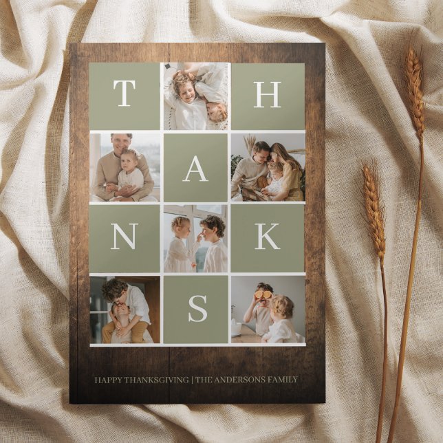 Photo de la famille Collage | Jour du Bon thanksgi (Créateur téléchargé)