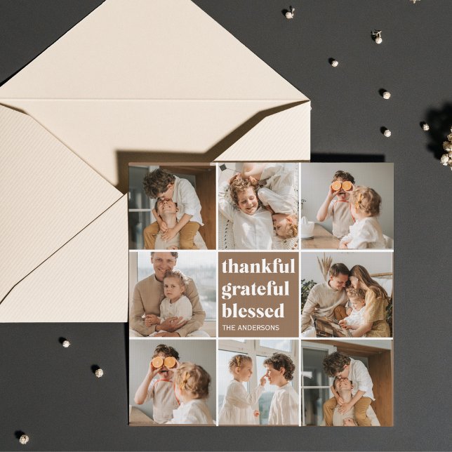Photo de la famille Collage | Remerciements bénis (Créateur téléchargé)