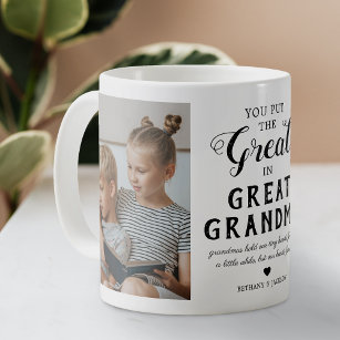 Photo de la famille Great Grand-mère Mug à café à 